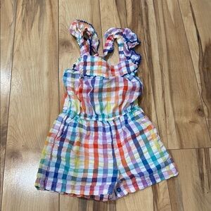 Colorful Checkered Kids Romper